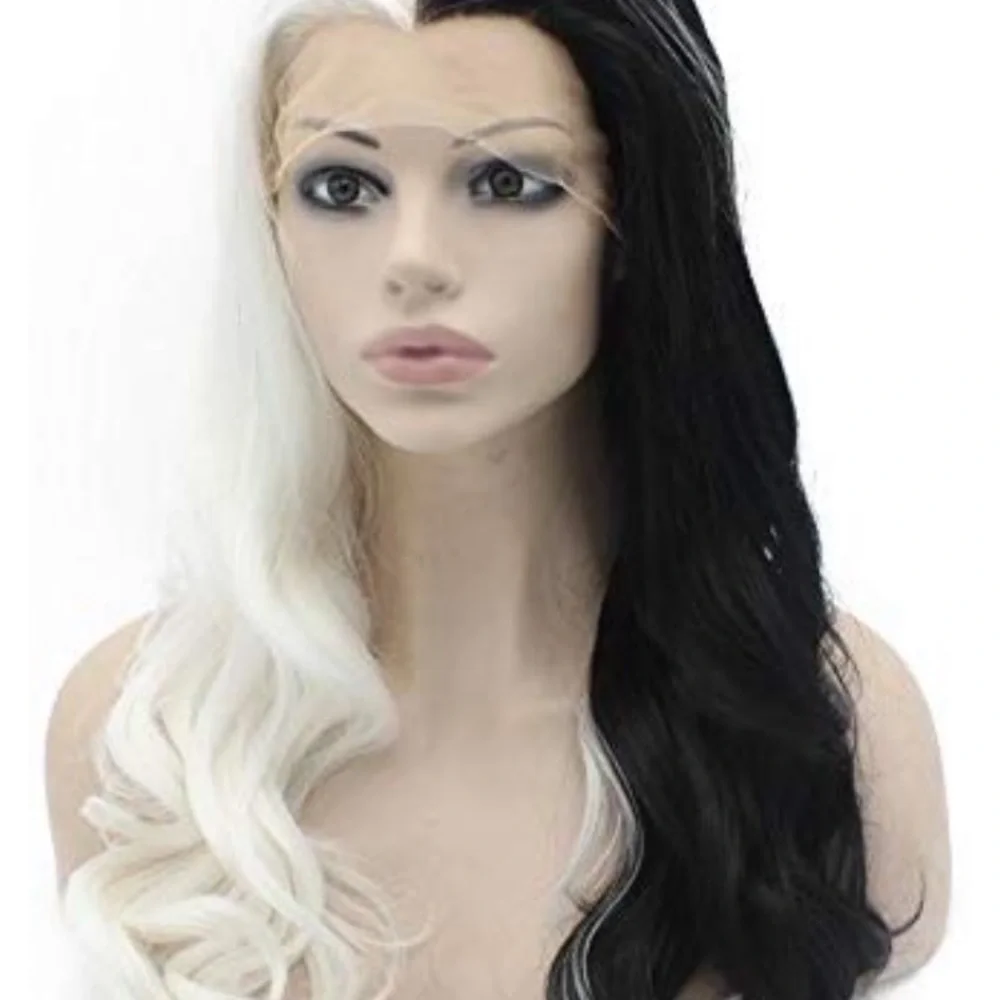 💕CRUELLA D 24” LACE FRONT WIG 💕 NEW